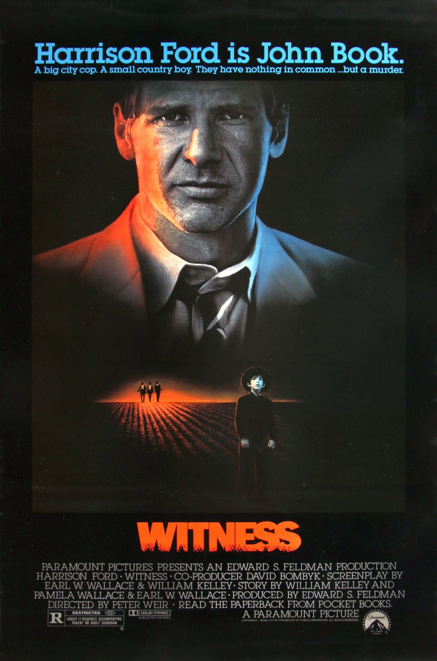 Witness (1985) original theatrical movie poster - Final