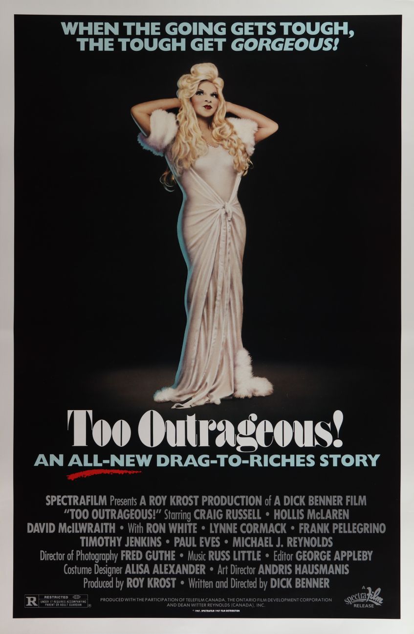 Too Outrageous! (1987) original theatrical movie poster - Final