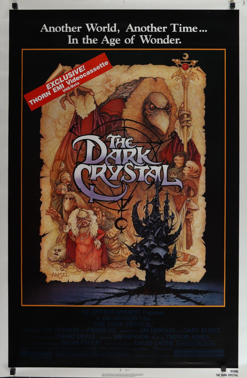 The Dark Crystal (1982) original theatrical movie poster - Video