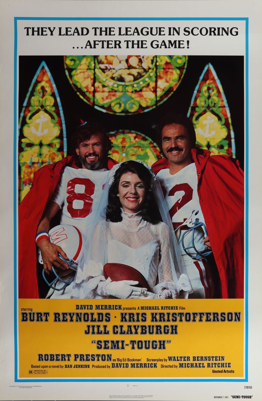 Semi-Tough (1977) original theatrical movie poster - Advance