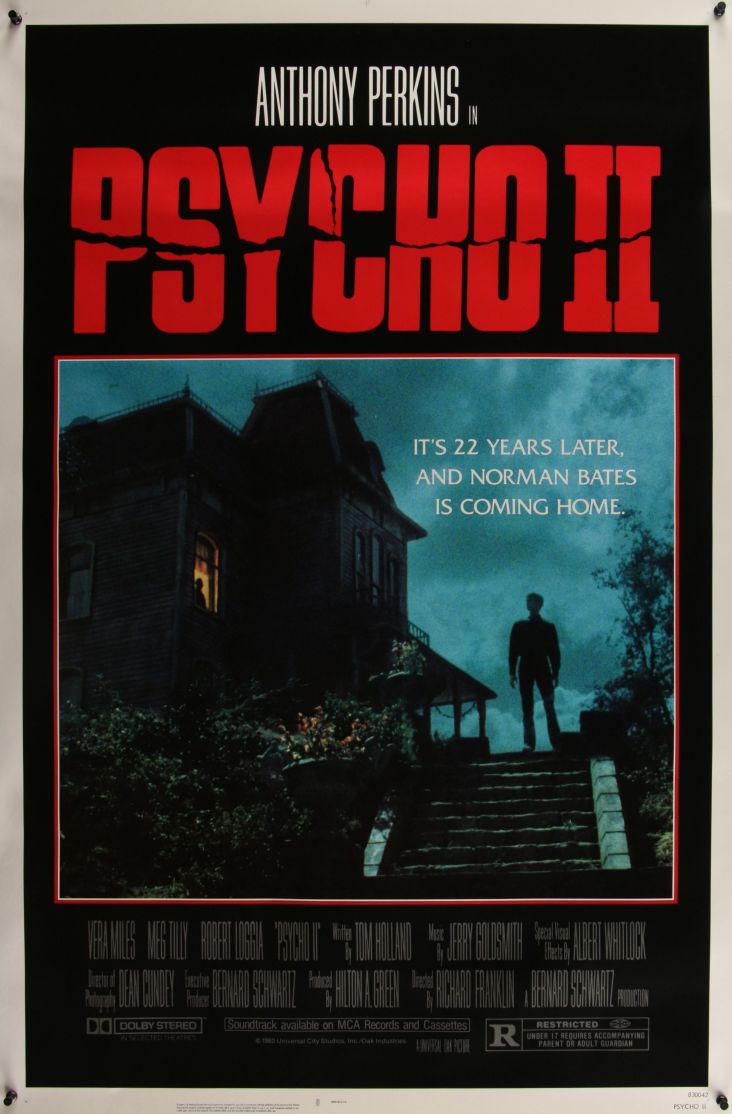 Psycho II (1983) original theatrical movie poster - Final