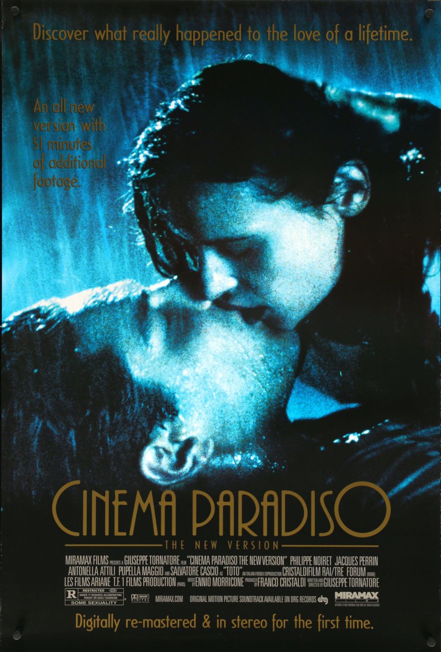 Cinema Paradiso (2002) original theatrical movie poster - Re-Release