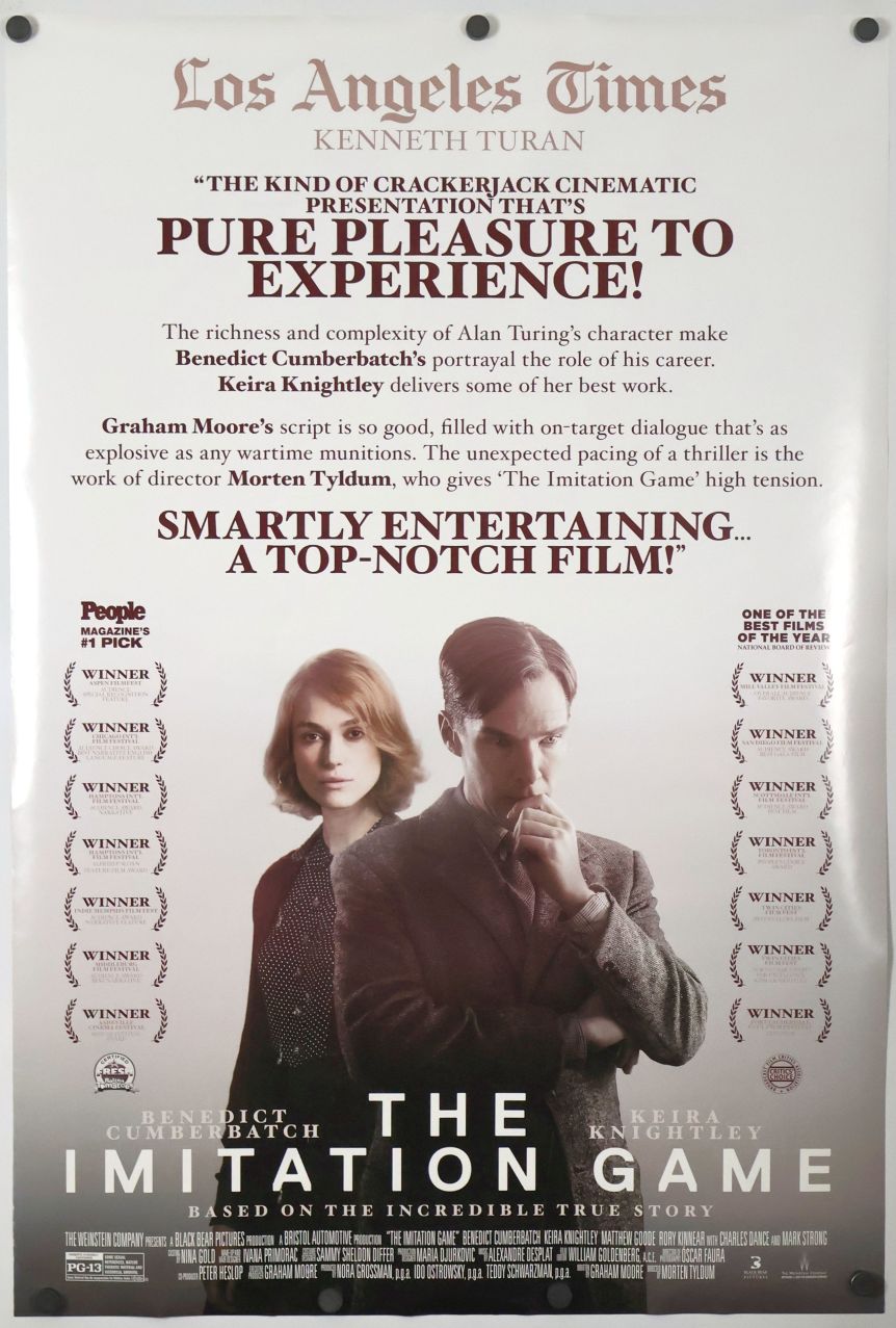 The Imitation Game (2014) original theatrical movie poster - Review