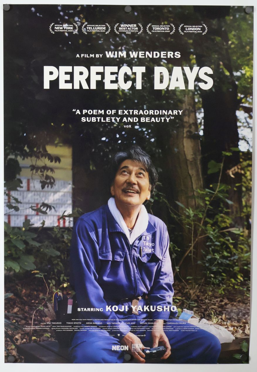 Perfect Days (2023) original theatrical movie poster - Final
