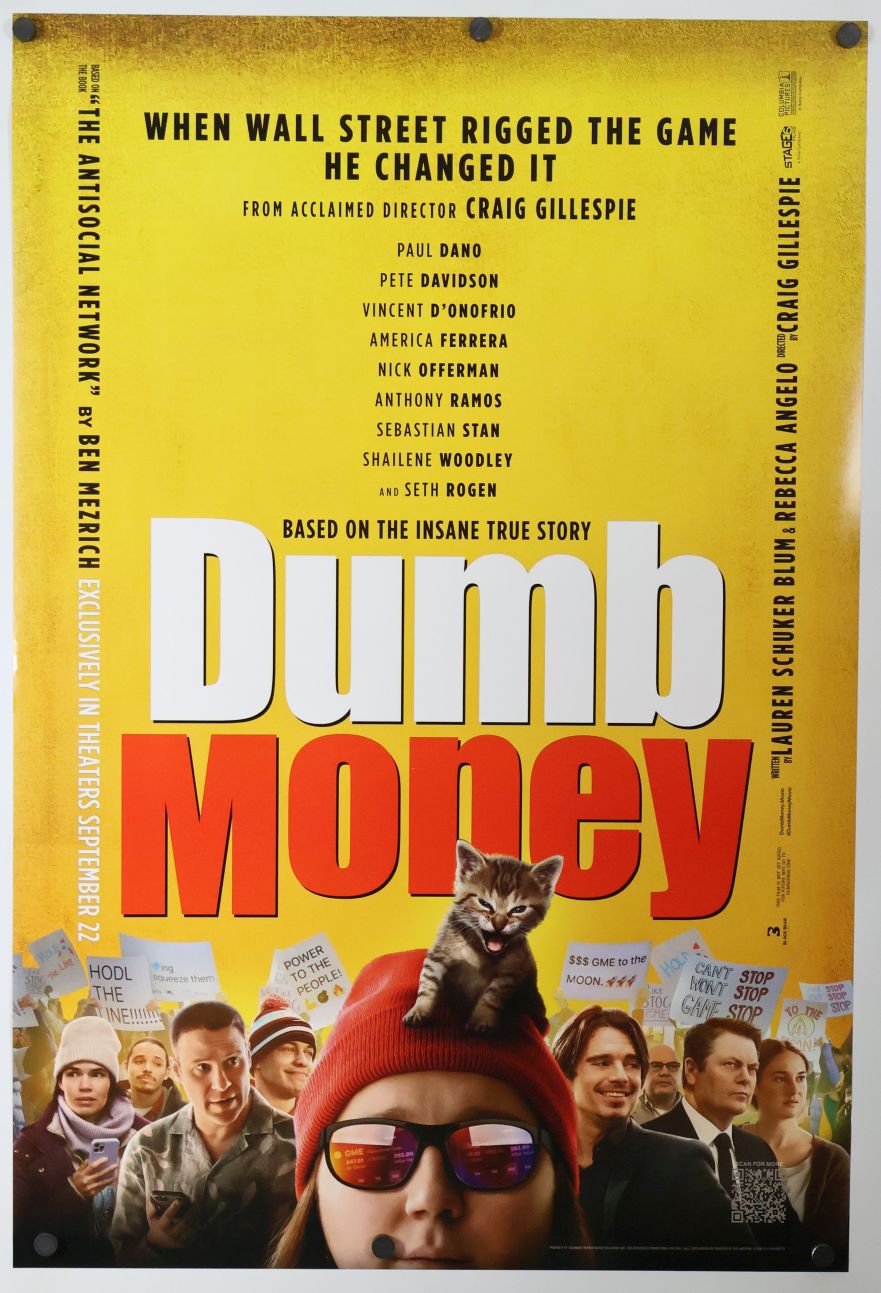 Dumb Money (2023) original theatrical movie poster - Final