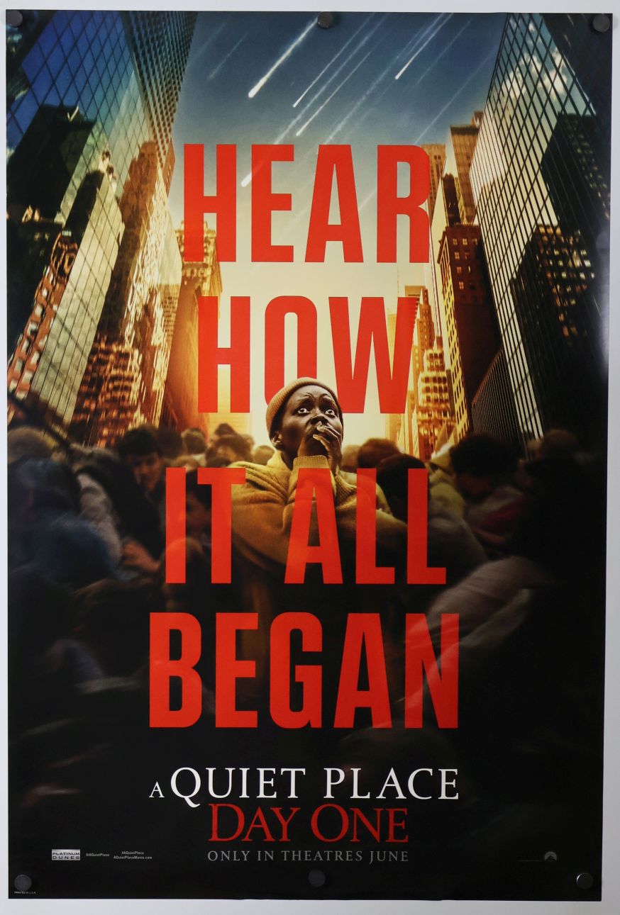 A Quiet Place: Day One (2024) original theatrical movie poster - Advance