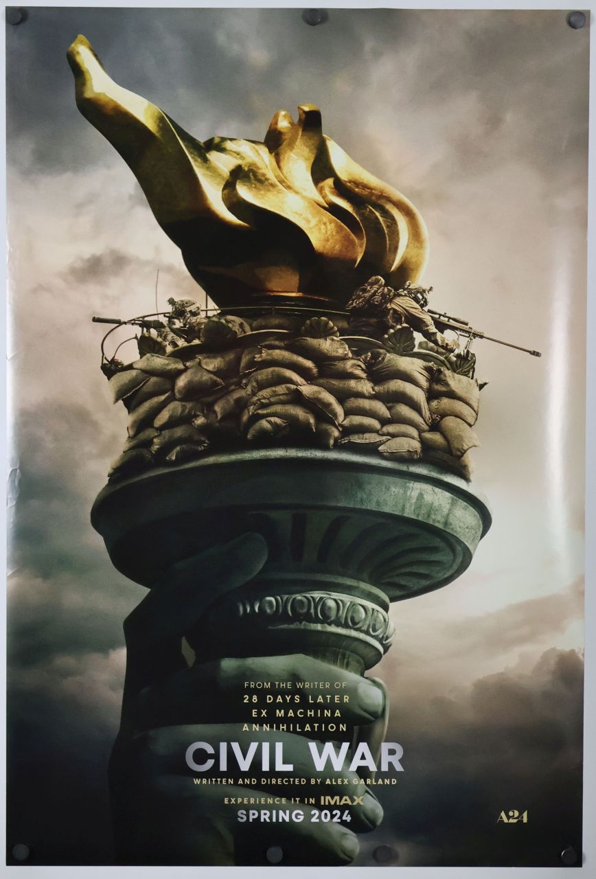 Civil War (2024) original theatrical movie poster - Final