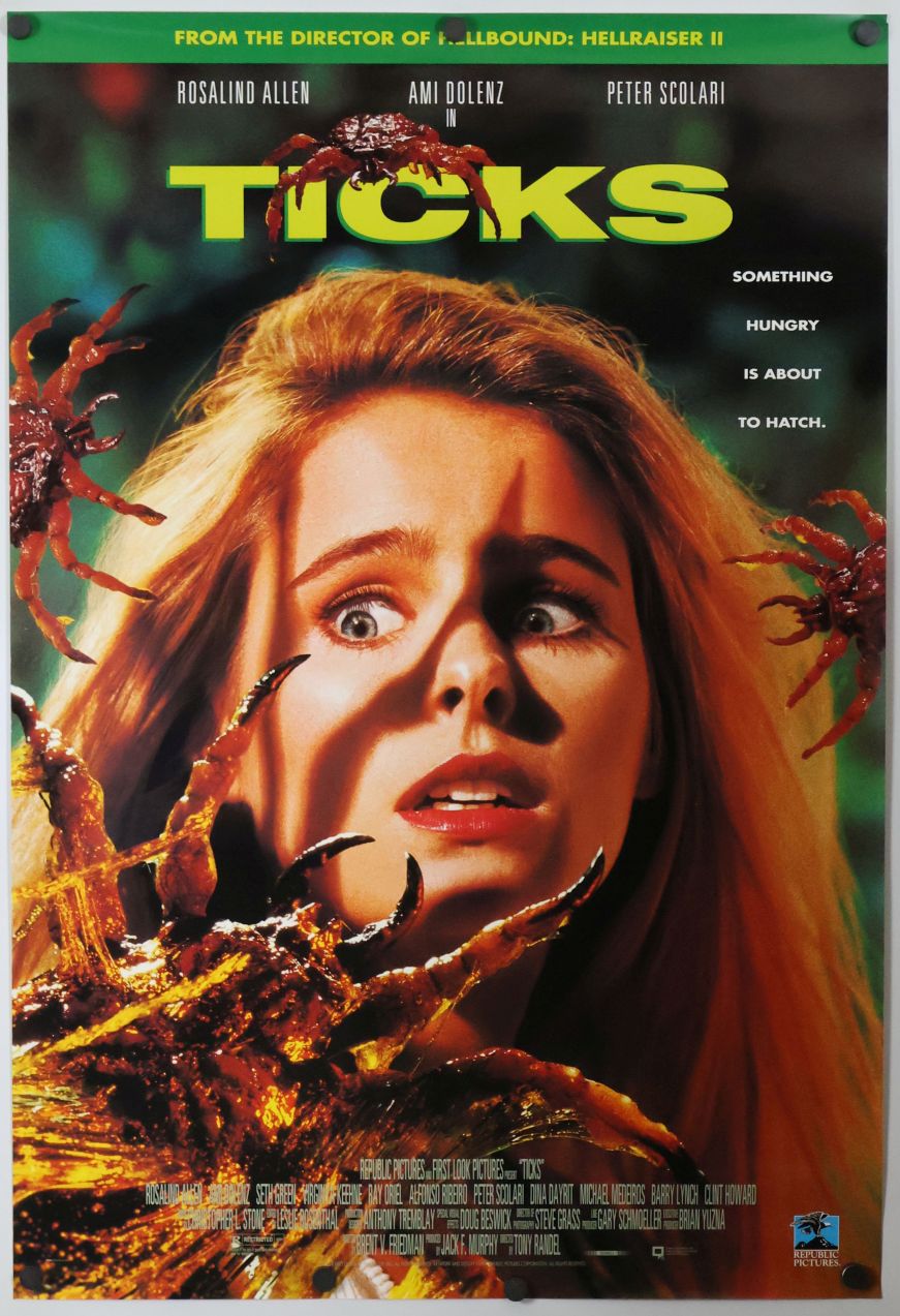 Ticks (1994) original theatrical movie poster - Video