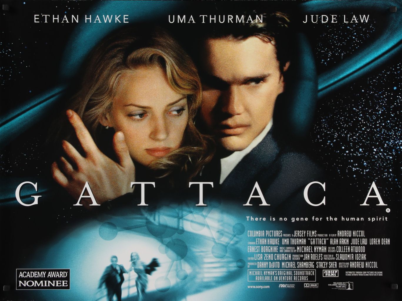 Gattaca (1998) original theatrical movie poster - Final