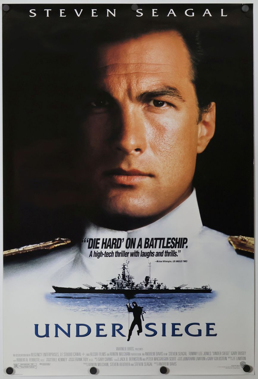 Under Siege (1992) original theatrical movie poster - Video