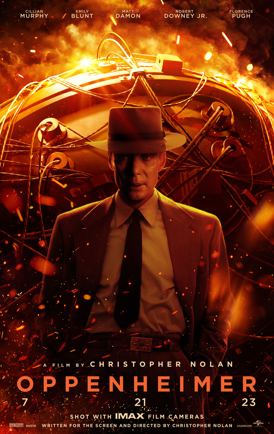 Oppenheimer (2023) original theatrical movie poster - Final