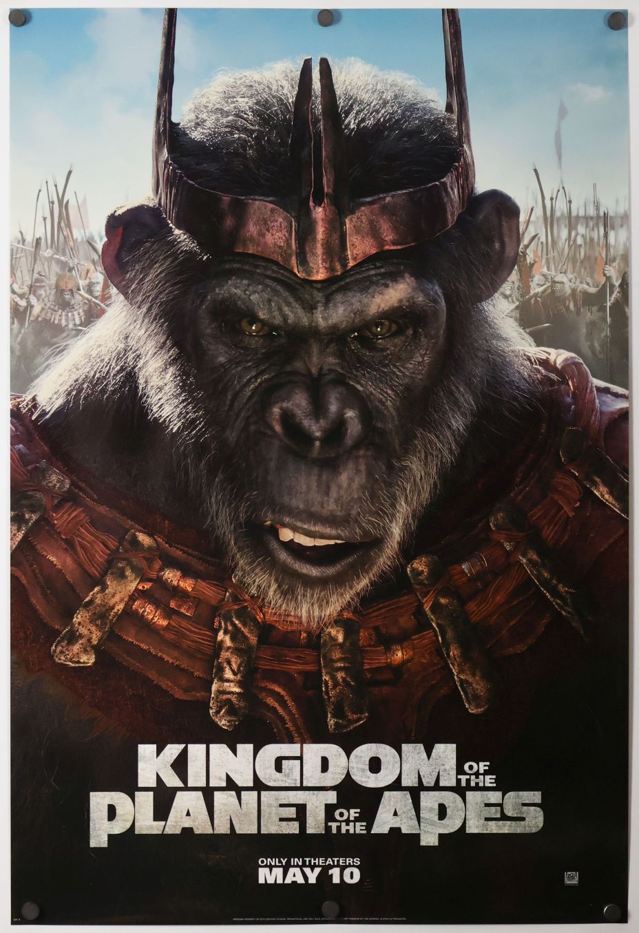Kingdom of the Planet of the Apes (2024) original theatrical movie poster - Advance Style B