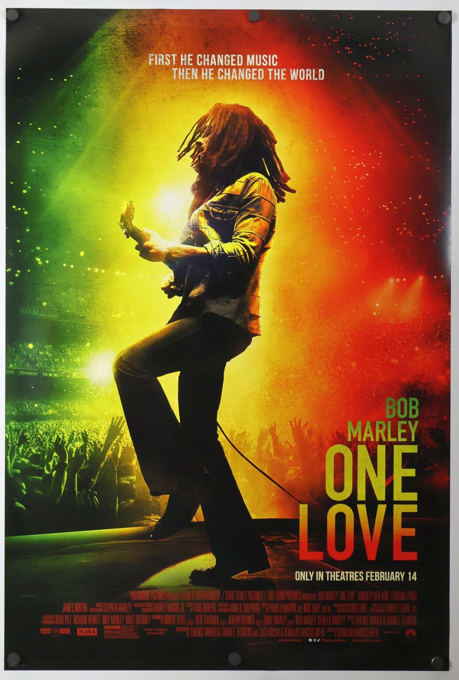 Bob Marley: One Love (2024) original theatrical movie poster - Final