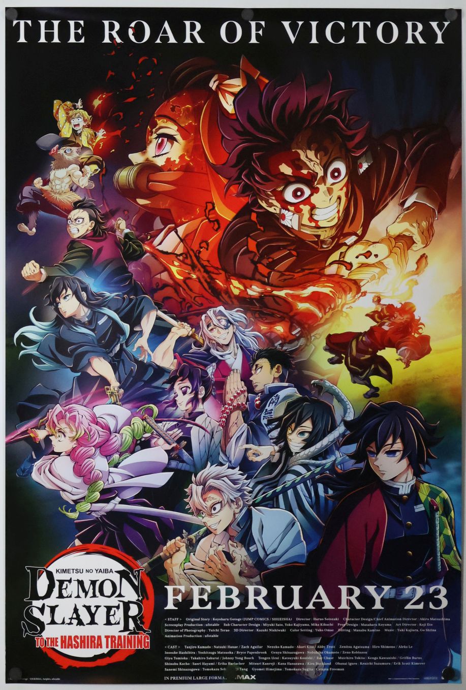 Demon Slayer: Kimetsu No Yaiba - To the Hashira Training (2024) original theatrical movie poster - Final