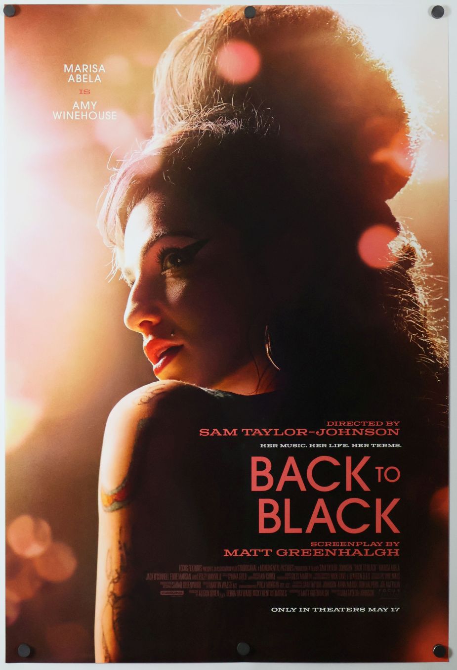 Back to Black (2024) original theatrical movie poster - Style B