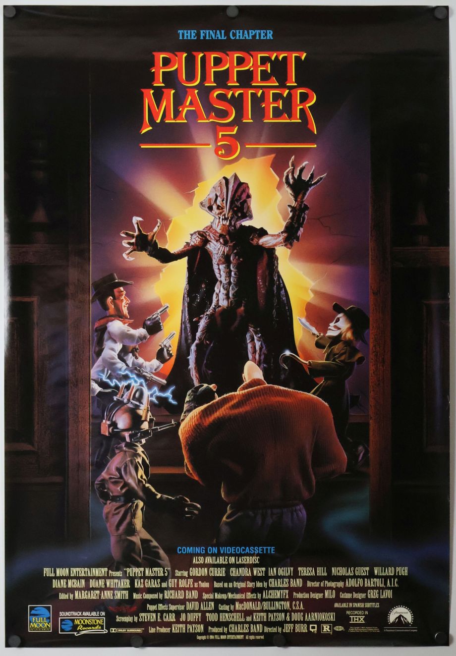 Puppet Master 5 (1994) original theatrical movie poster - Video