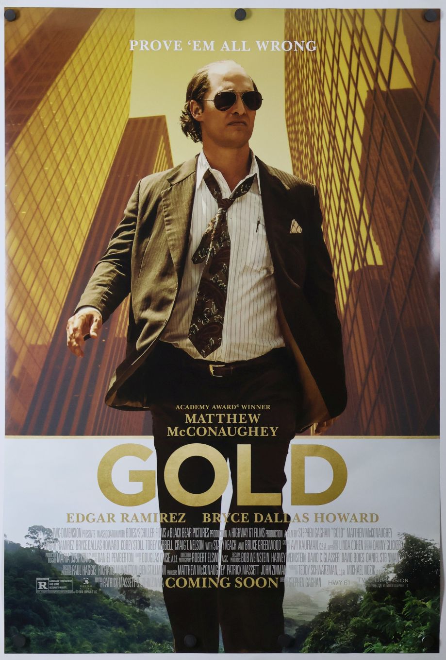 Gold (2017) original theatrical movie poster - Final