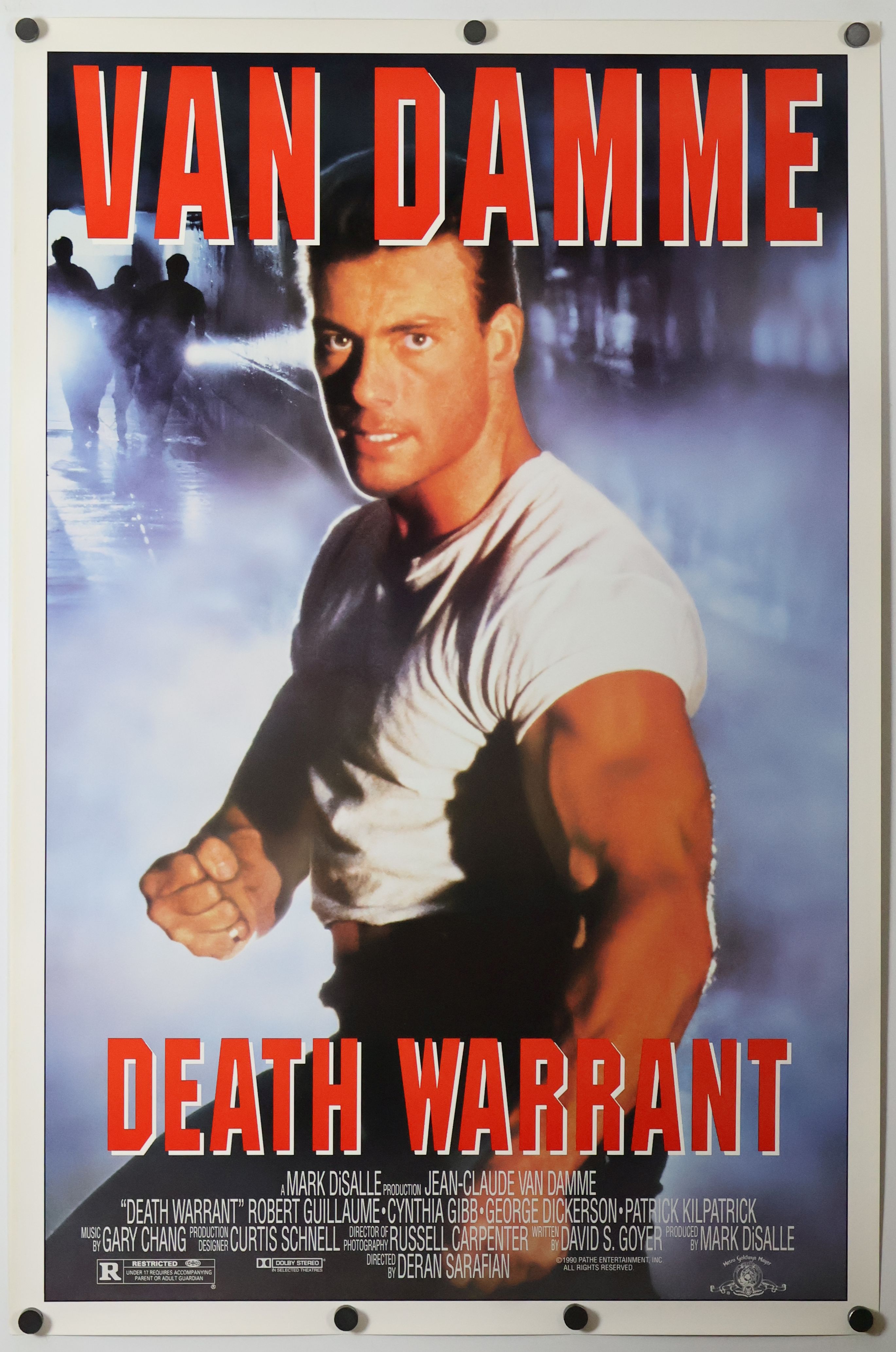 Death Warrant (1990) original theatrical movie poster - Final