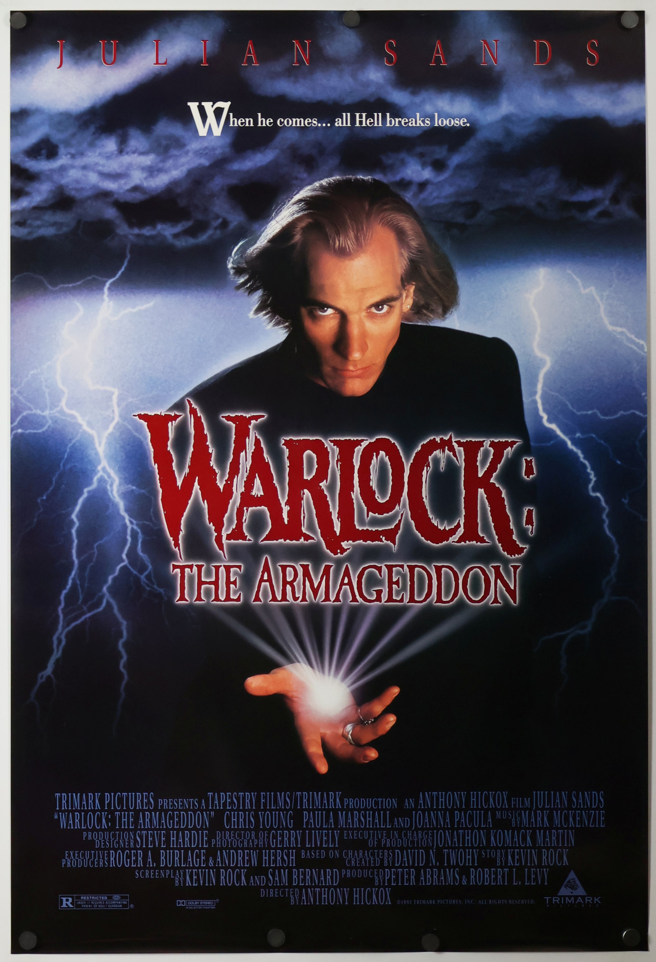 Warlock: The Armageddon (1993) original theatrical movie poster - Final