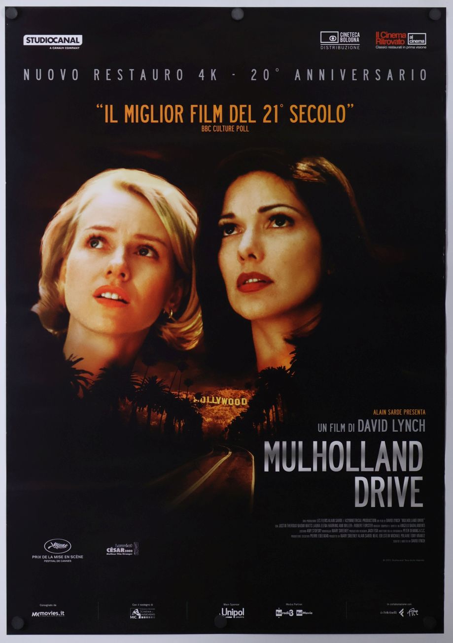 Mulholland Drive (2021) original theatrical movie poster - Re-Release