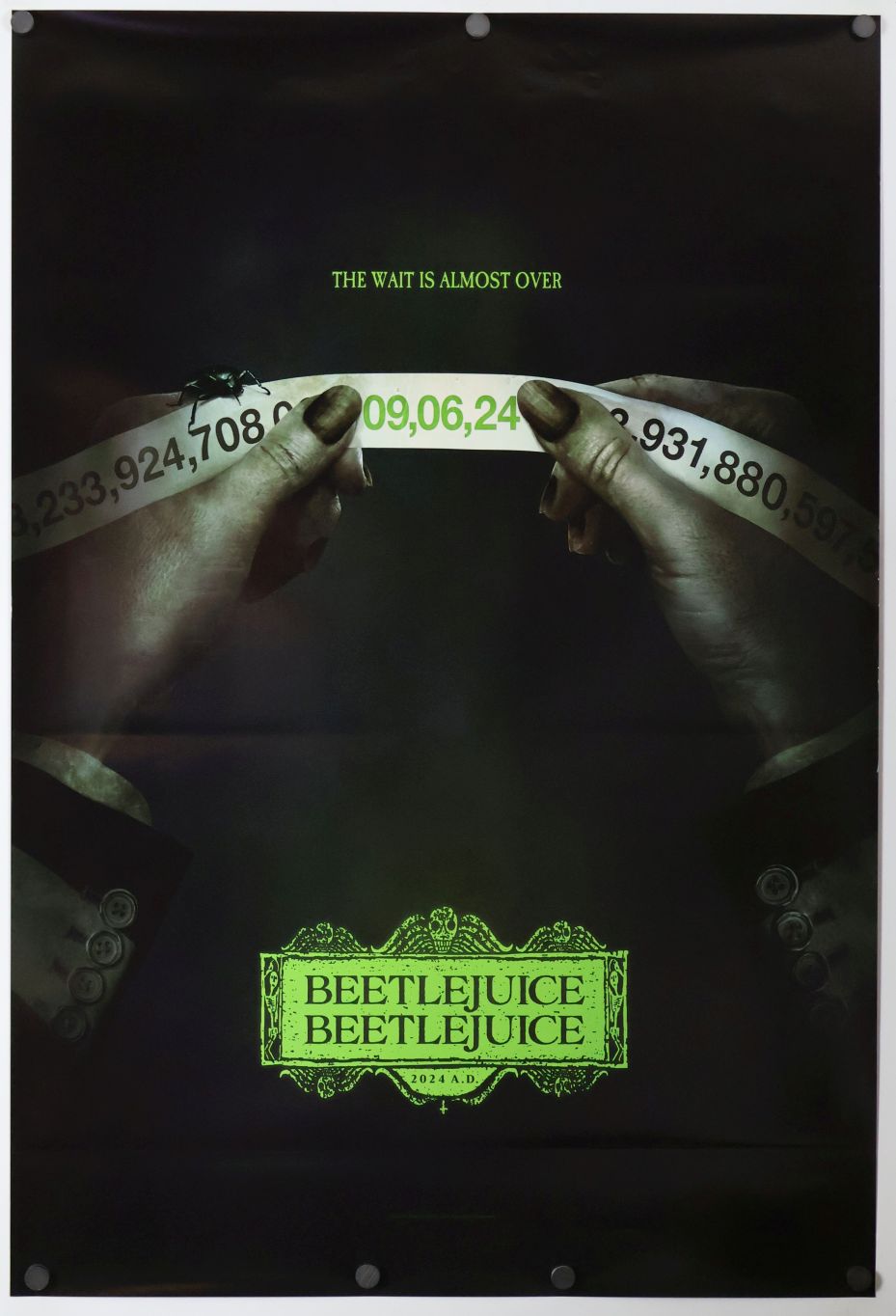 Beetlejuice Beetlejuice (2024) original theatrical movie poster - Advance