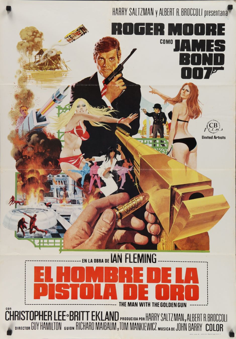 The Man with the Golden Gun (1974) original theatrical movie poster - Final