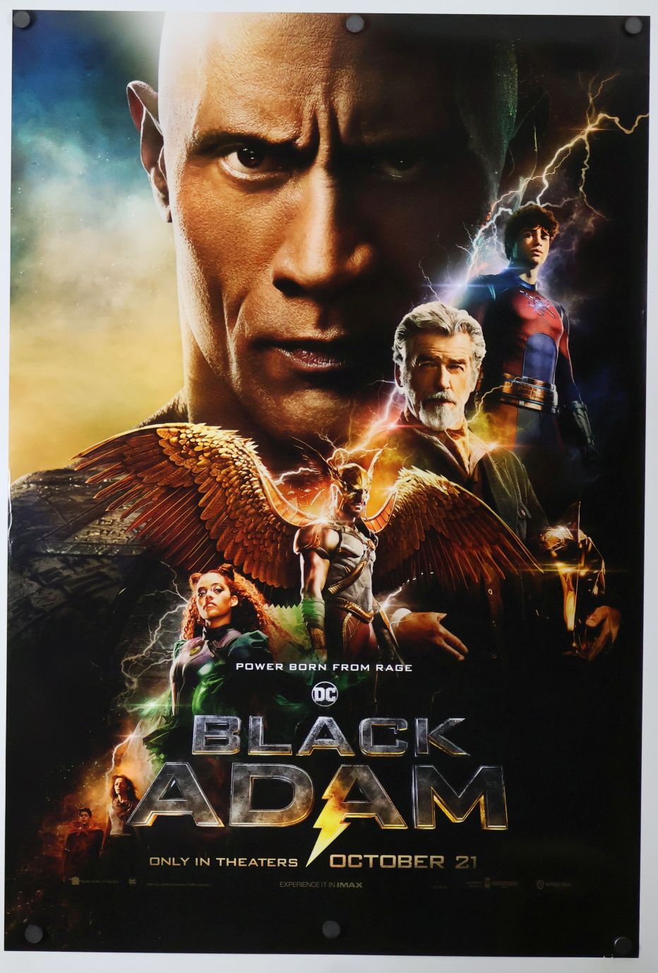 Black Adam (2022) original theatrical movie poster - Advance Style B