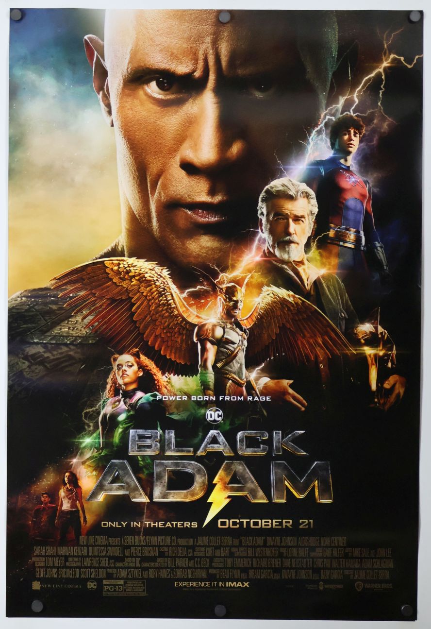Black Adam (2022) original theatrical movie poster - Final