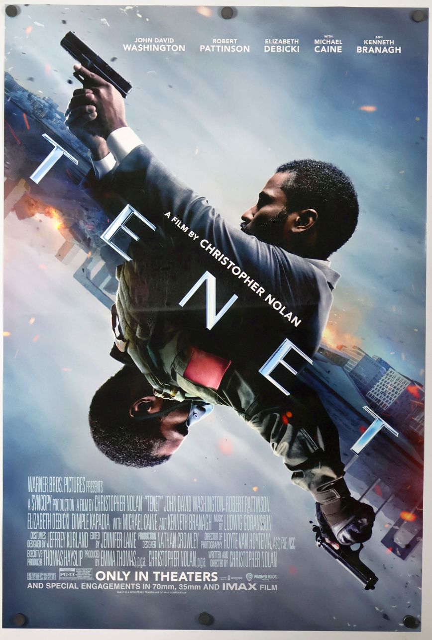 Tenet (2020) original theatrical movie poster - Final Style B