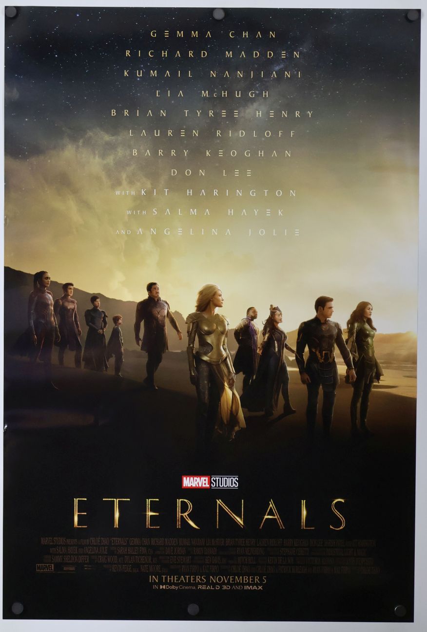 Eternals (2021) original theatrical movie poster - Final