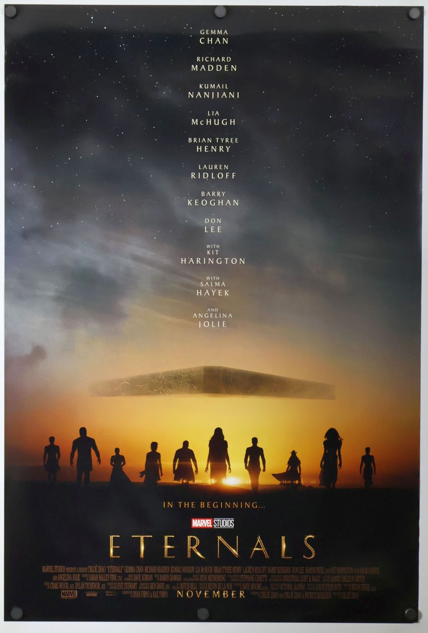 Eternals (2021) original theatrical movie poster - Advance