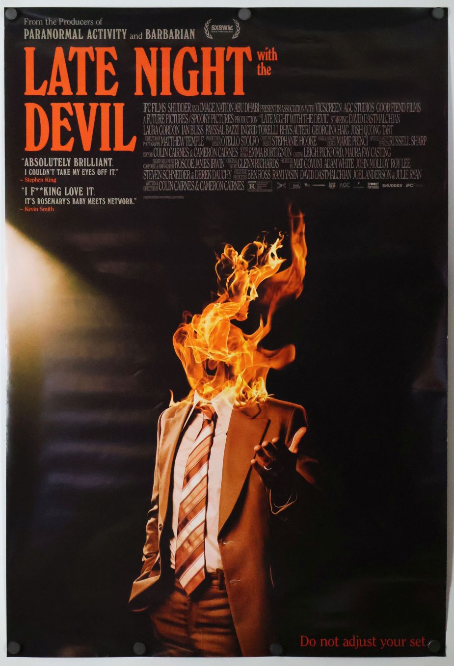 Late Night with the Devil (2023) original theatrical movie poster - Final