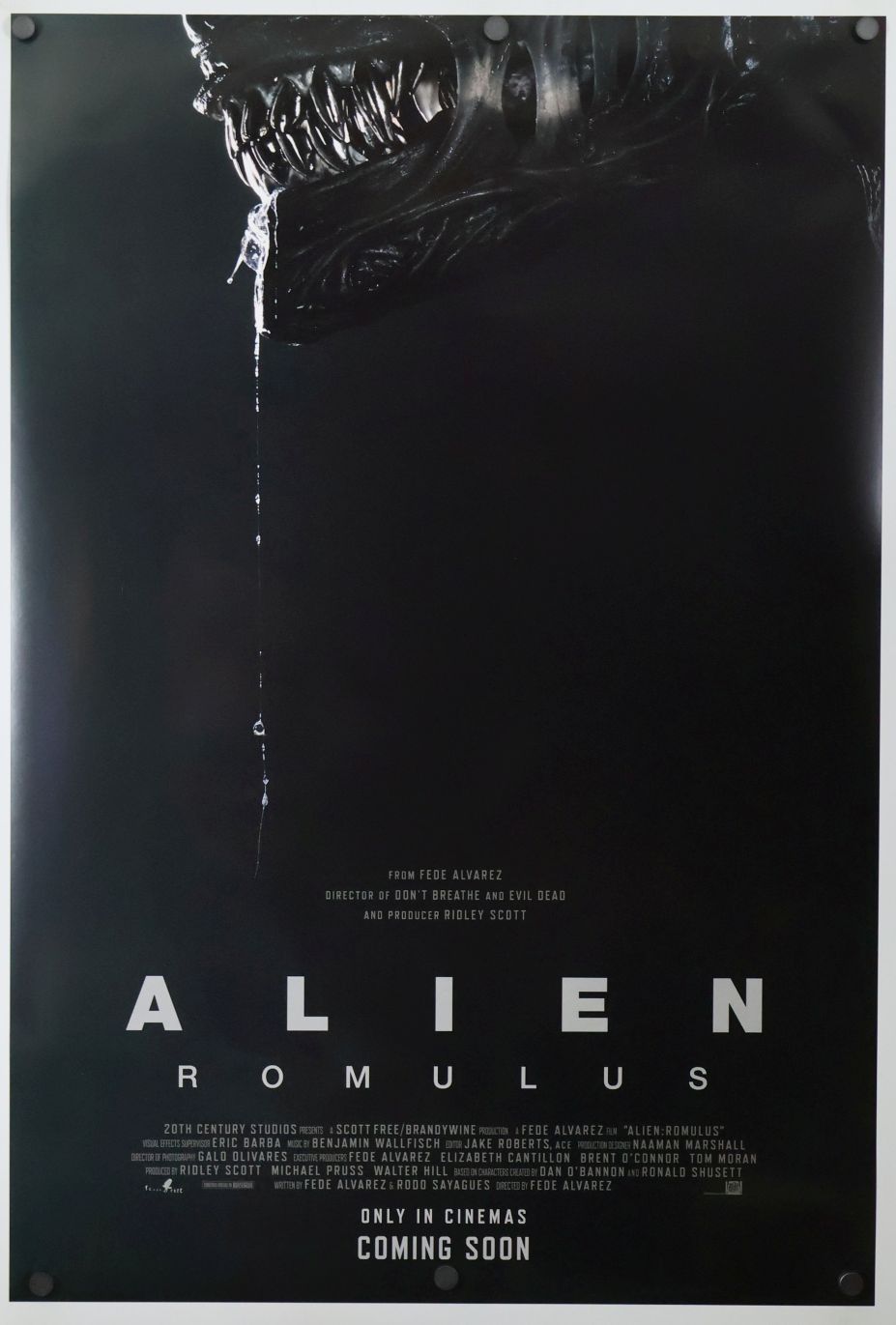 Alien: Romulus (2024) original theatrical movie poster - International Advance