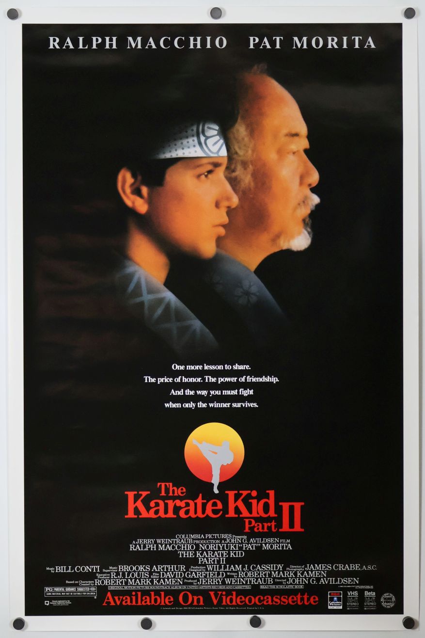 The Karate Kid Part II (1986) original theatrical movie poster - Video