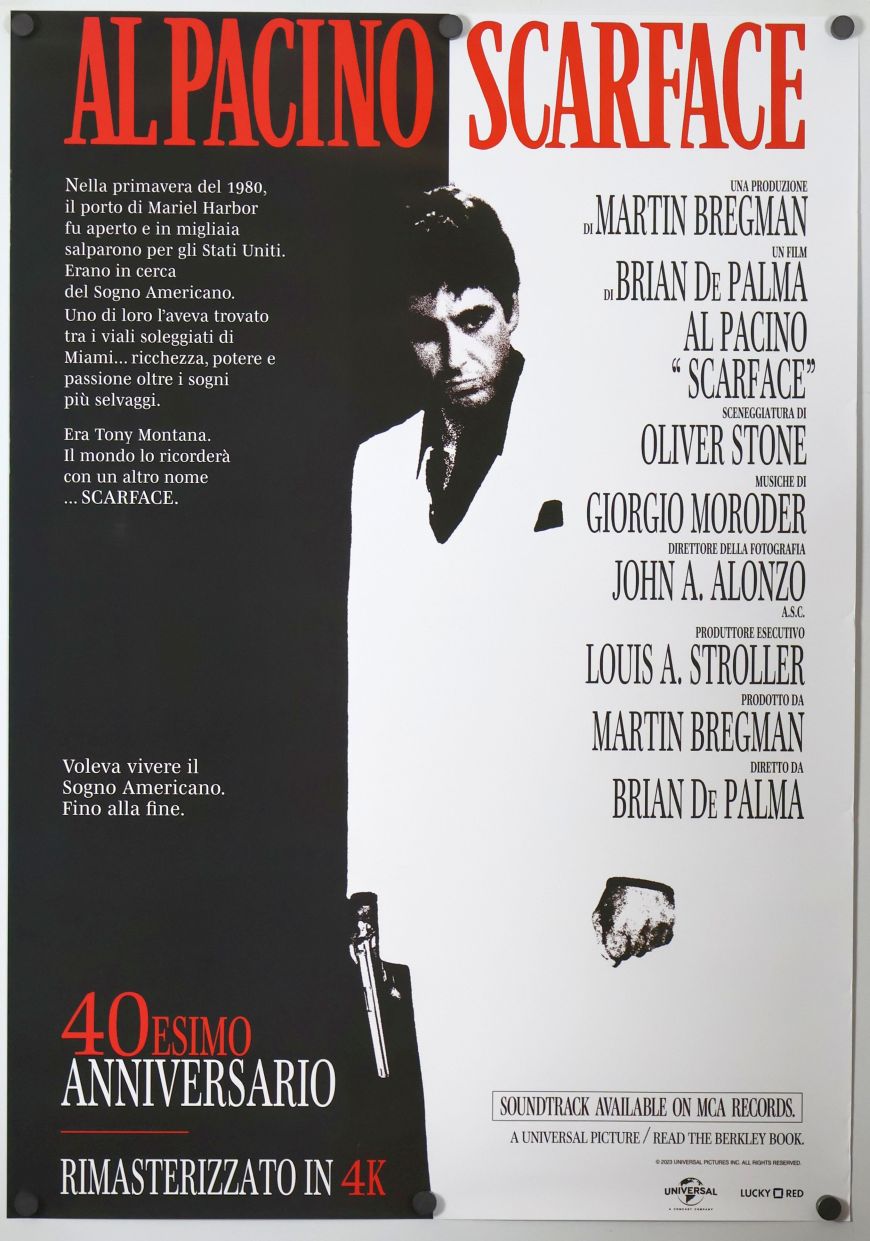 Scarface (2023) original theatrical movie poster - Re-Release