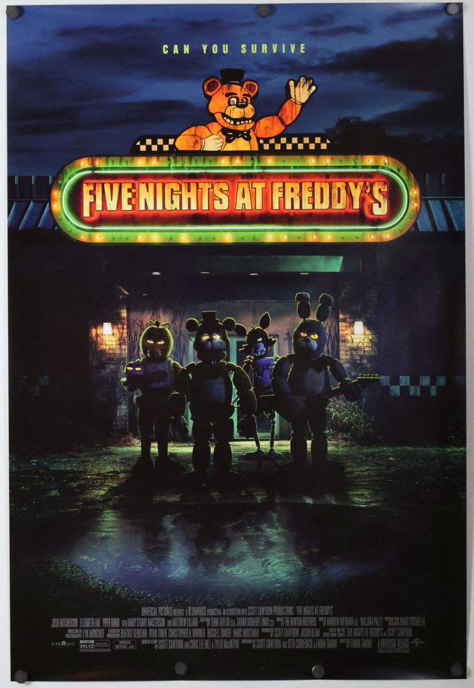 Five Nights at Freddy's (2023) original theatrical movie poster - Final