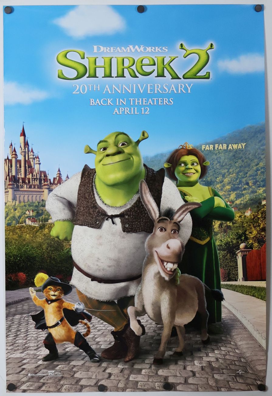 Shrek 2 (2024) original theatrical movie poster - Re-Release