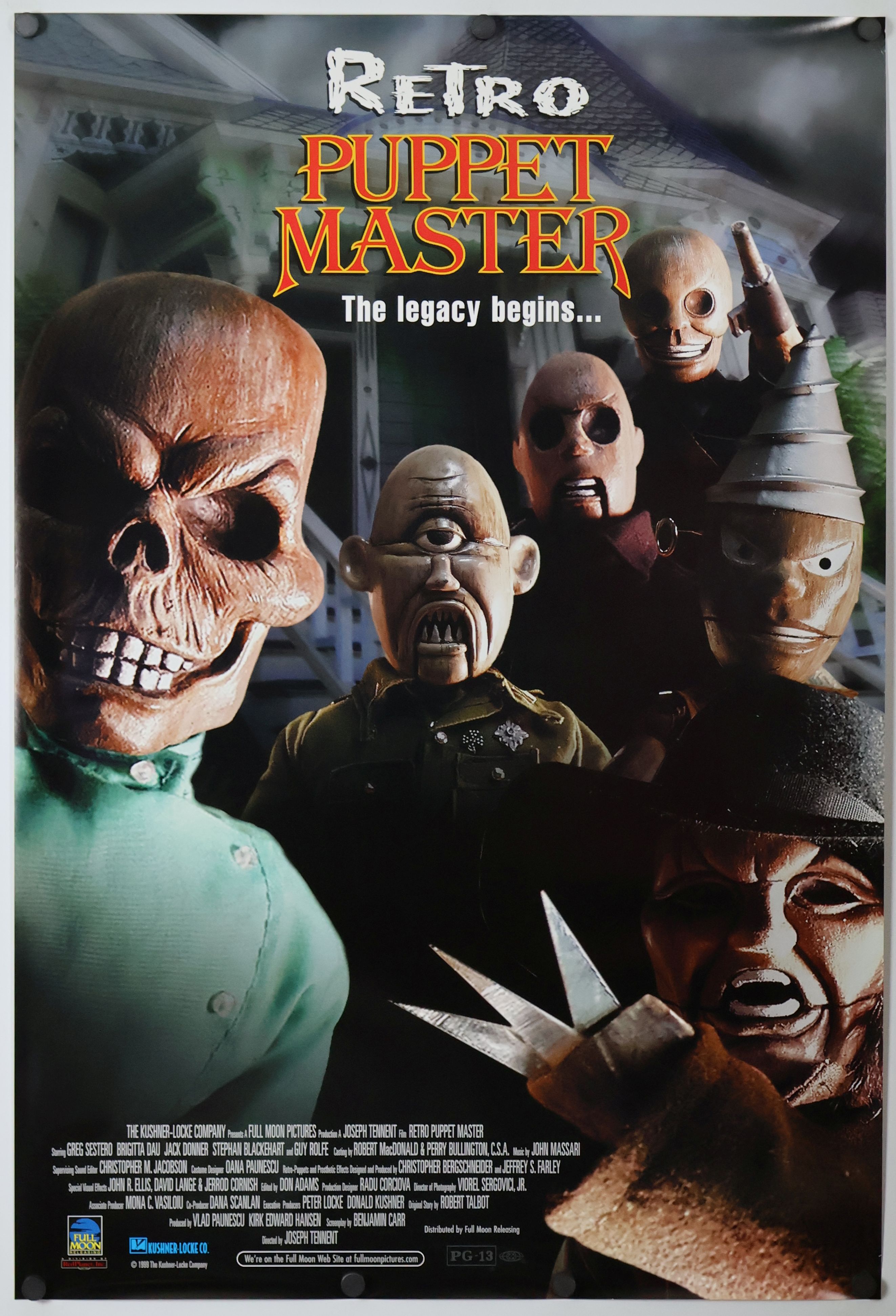 Retro Puppet Master (1999) original theatrical movie poster - Video