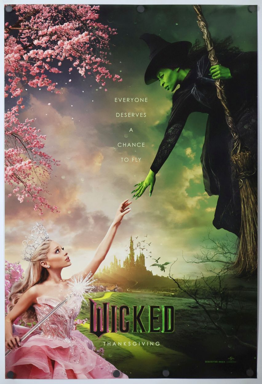 Wicked (2024) original theatrical movie poster - Advance Style B