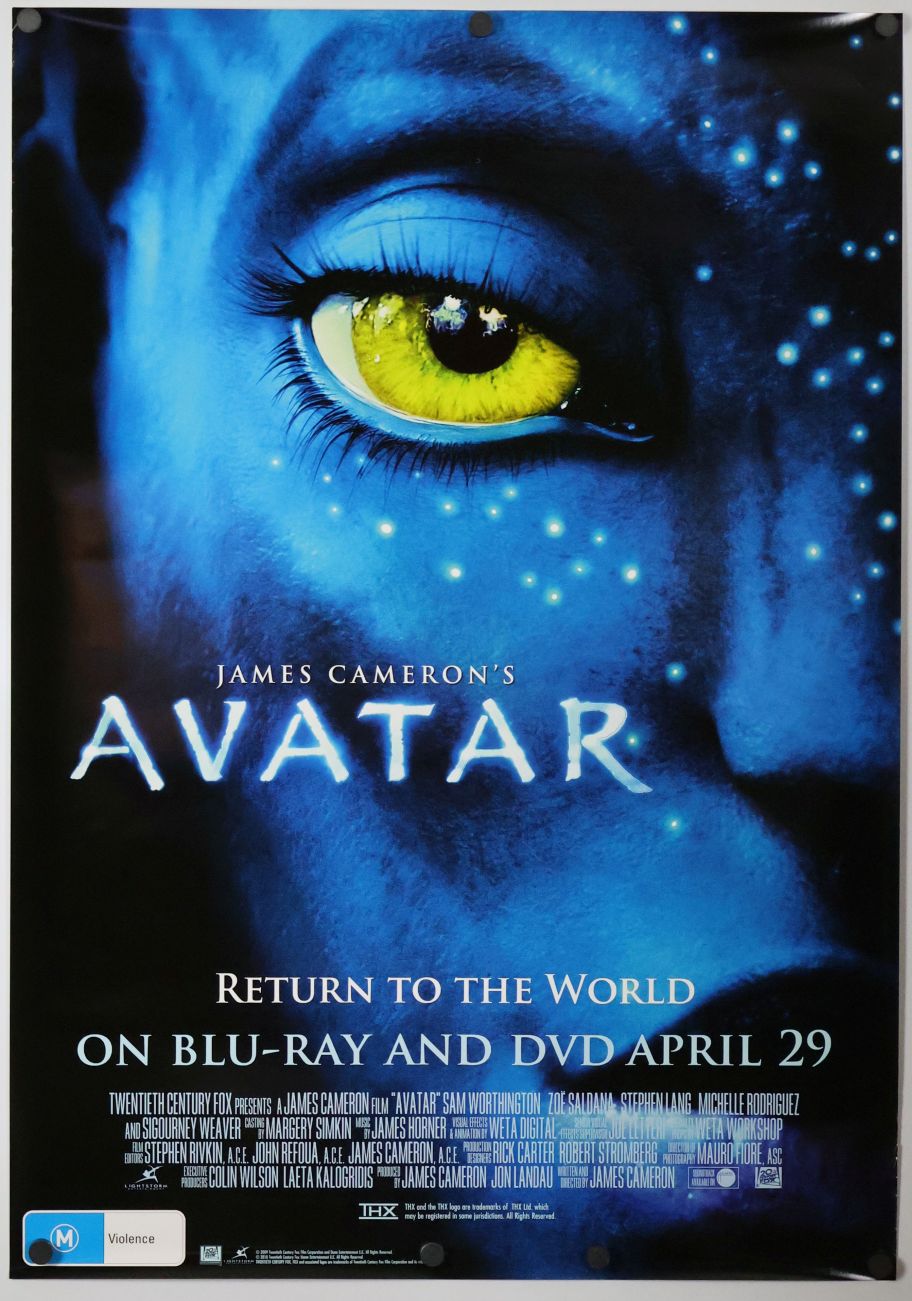 Avatar (2009) original theatrical movie poster - Video
