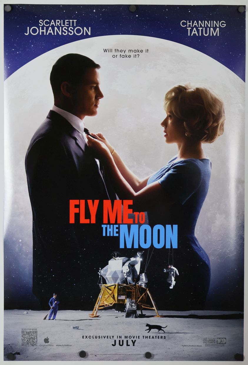 Fly Me to the Moon (2024) original theatrical movie poster - Advance