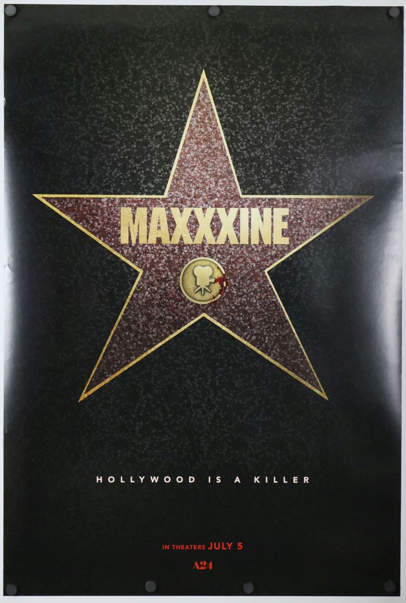 MaXXXine (2024) original theatrical movie poster - Advance