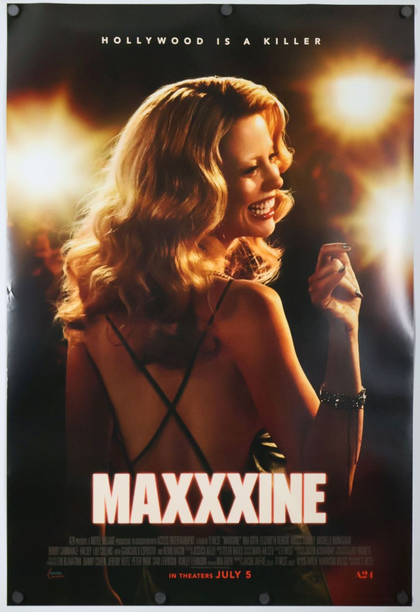 MaXXXine (2024) original theatrical movie poster - Advance Style B
