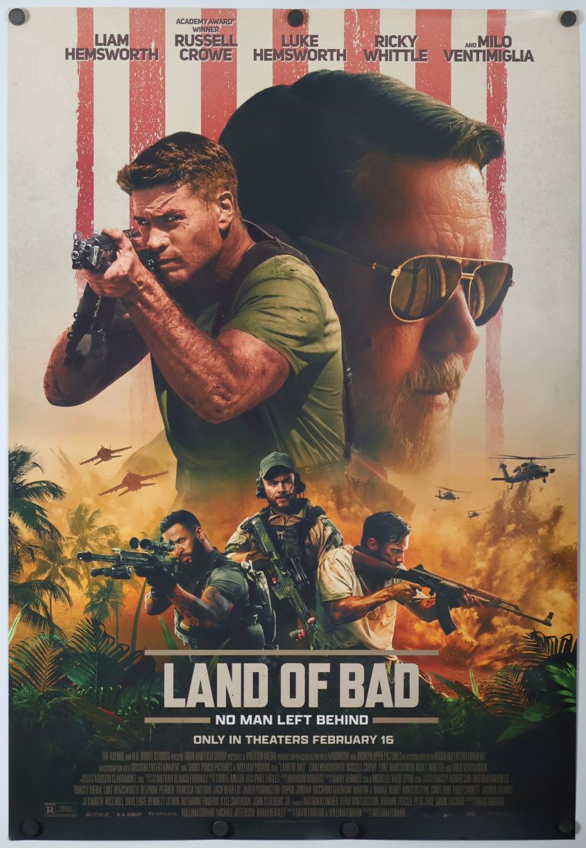 Land of Bad (2024) original theatrical movie poster - Final