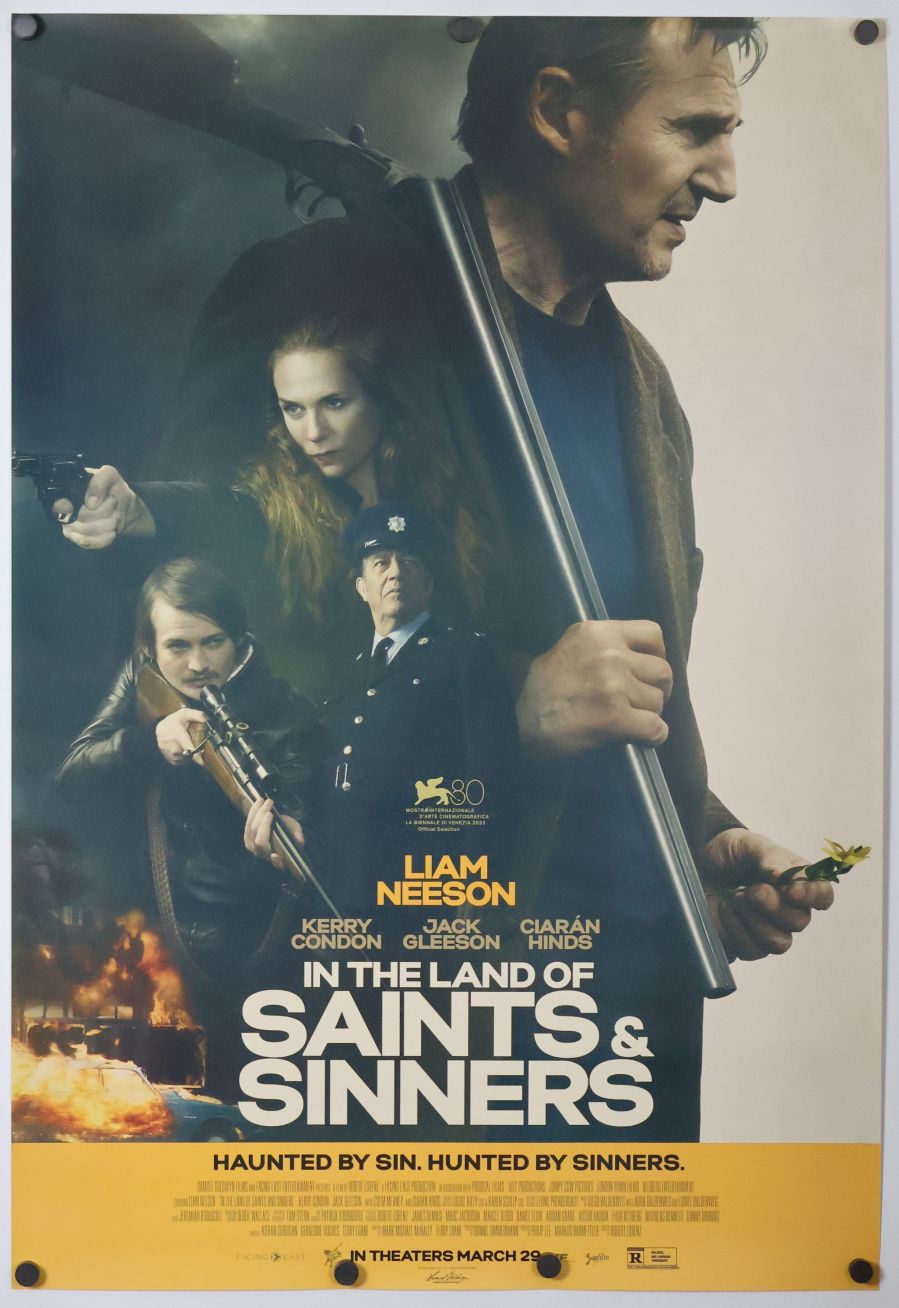 In the Land of Saints and Sinners (2024) original theatrical movie poster - Final