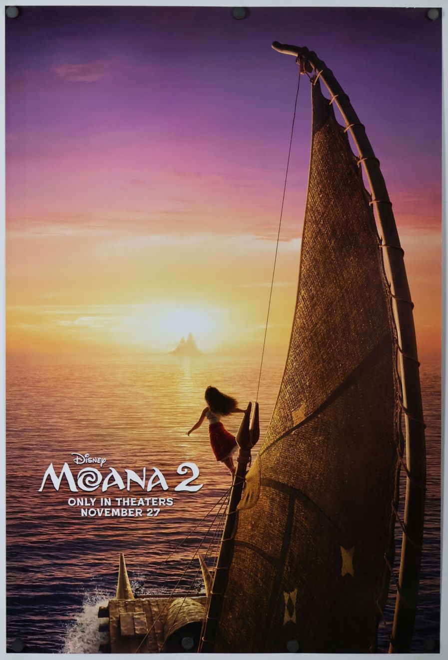 Moana 2 (2024) original theatrical movie poster - Advance