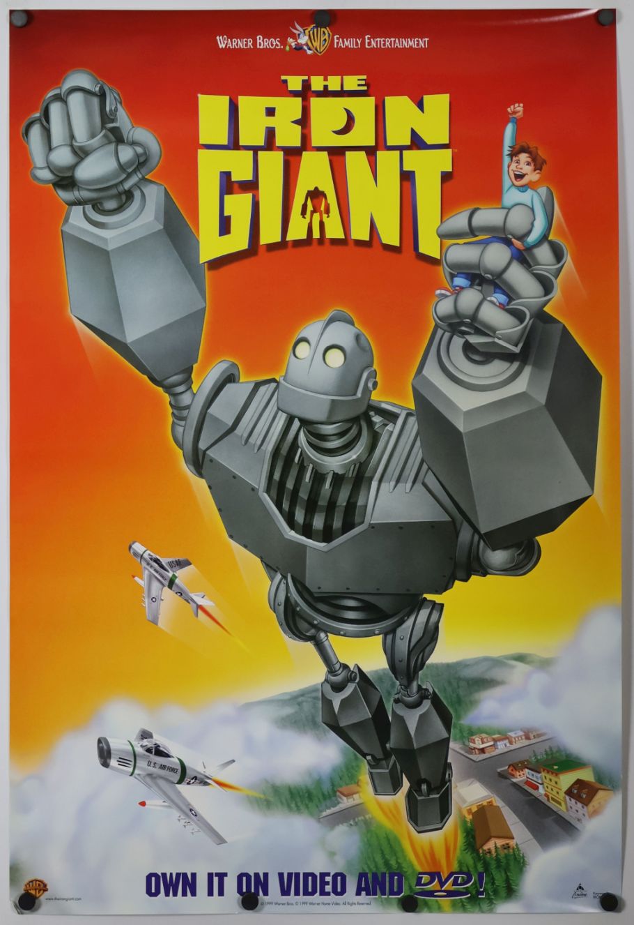 The Iron Giant (1999) original theatrical movie poster - Video