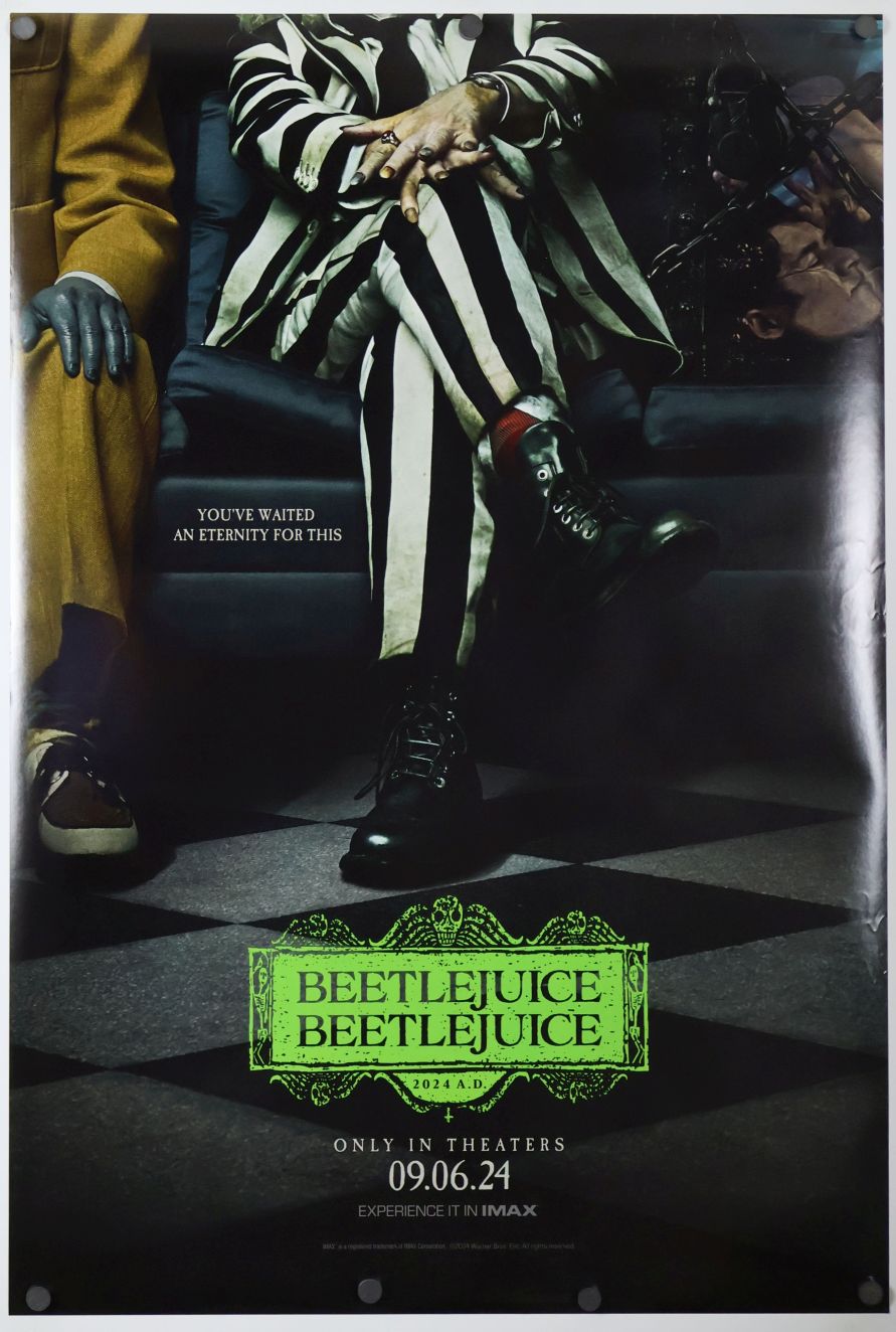 Beetlejuice Beetlejuice (2024) original theatrical movie poster - Advance Style B