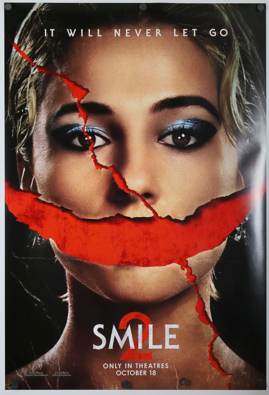Smile 2 (2024) original theatrical movie poster - Advance