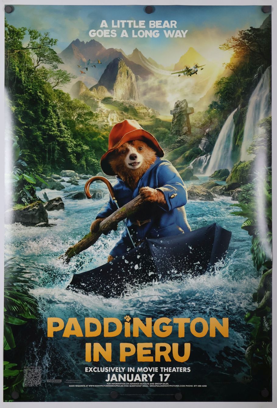 Paddington in Peru (2025) original theatrical movie poster - Advance